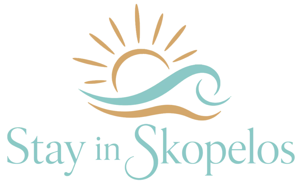 Stay in Skopelos Λογότυπο Τετράγωνο